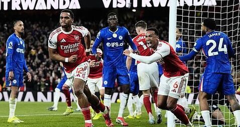 Jurrien Timber hands Arsenal crucial win over 10-man Chelsea