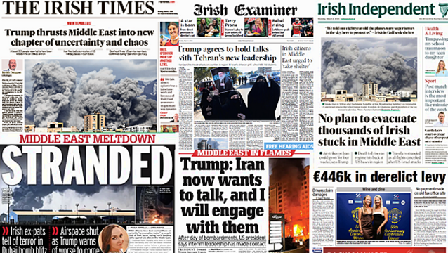 What the papers say: Monday's front pages