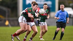 <p>Mayo's Paul Towey of Mayo in action against Galway's Cian Hernonduring the FBD Connacht League final match earlier this season. Pre-season competitions like the FBD League are more eagerly awaited with the split season model. Picture: Ben McShane/Sportsfile</p> <p>Mayo's Paul Towey of Mayo in action against Galway's Cian Hernonduring the FBD Connacht League final match earlier this season. Pre-season competitions like the FBD League are more eagerly awaited with the split season model. Picture: Ben McShane/Sportsfile</p>