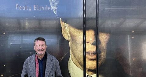 Tram named after Peaky Blinders writer Steven Knight as fans gather for premiere