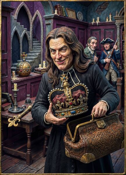 The crafty Blood had an instinctive understanding of theatre that the modern Windsor operation has thoroughly forgotten. Illustration: Conor McGuire