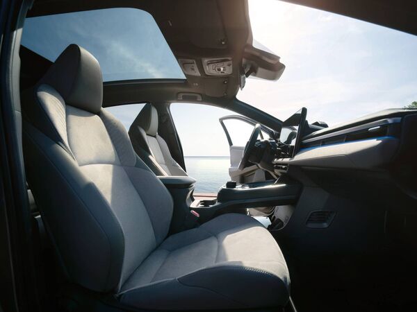 A refined cabin pairs premium finishes with intuitive technology.