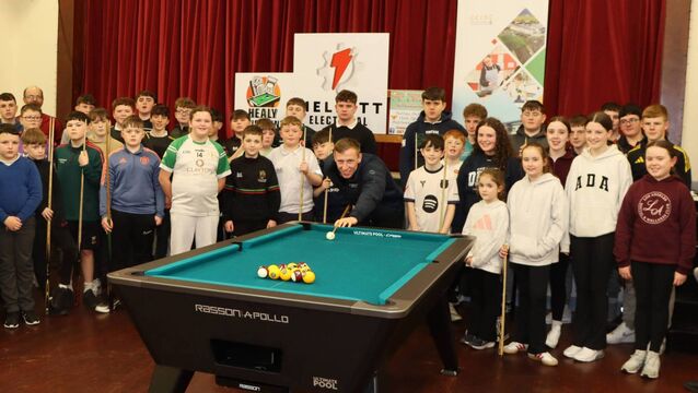 Local Notes: Erris Pool Events added new Rasson Apollo pool table to their collection.