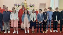 Local Notes: Students from Knockanillo NS make their Confirmation.