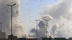 <p>A plume of smoke rises after a strike on the Iranian capital of Tehran on March 5, 2026. Picture: Atta Kenare/AFP via Getty Images</p>