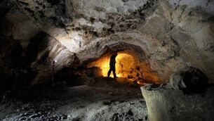 <p>Glencurran Cave in the Burren, County Clare, where the earliest directly dated wildcat (Felis silvestris) ever found in Ireland was discovered. 	Picture: Ken Williams </p>