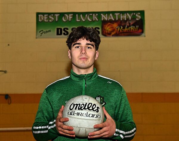 Conor Moriarty, captain of the St Nathy's College senior footballers.	Picture: Ger O'Loughlin
