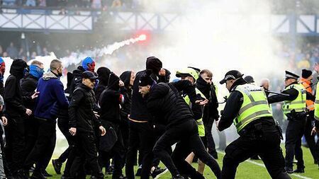 Nine arrested after disorder at Rangers and Celtic Scottish Cup tie