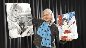 Judging underway in Texaco art competition