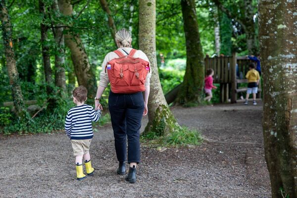 The woodland playground in the grounds of the National Museum of Ireland at Turlough Park. The woodland playground in the grounds of the National Museum of Ireland at Turlough Park.