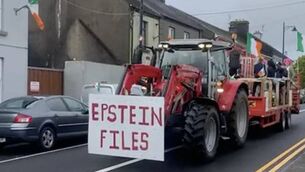 <p>Epstein float Ballinrobe. Picture: TikTok</p>