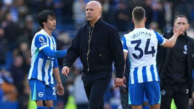 Arne Slot bemoans injury woes and fixture schedule as Liverpool lose at Brighton