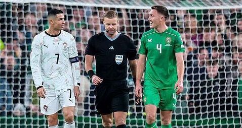 Glenn Nyberg, who sent off Ronaldo in Dublin, to officiate Ireland playoff