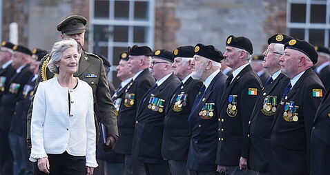 President attends anniversary event for veterans’ homeless charity