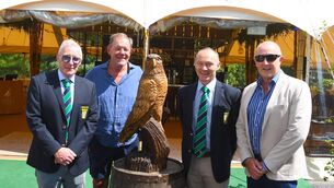 <p>Pictured at the Ballina RFC Race Day launch in Mount Falcon. From left: Ed Gunning, Alan Maloney, Daragh Quinn and Richard West. Picture: John O'Grady. </p> <p>Pictured at the Ballina RFC Race Day launch in Mount Falcon. From left: Ed Gunning, Alan Maloney, Daragh Quinn and Richard West. Picture: John O'Grady. </p>