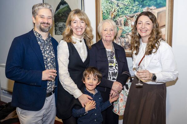 Angela Kirrane with her daughters Maria and Joyce, her son-in-law Jad and grandson Tadhg. 
