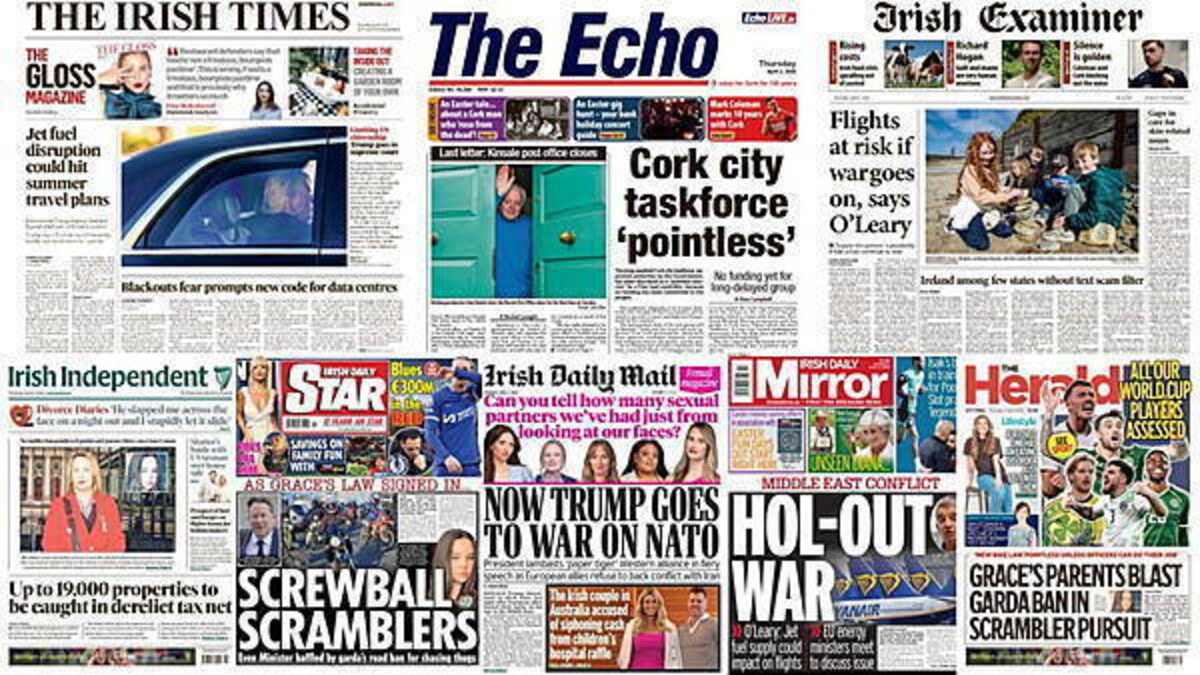 What the papers say: Thursday's front pages