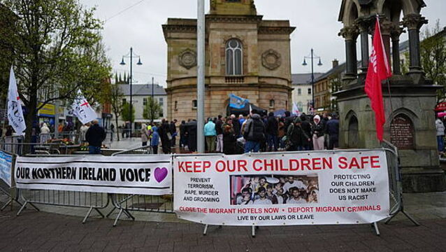 Rally in Coleraine hears concerns around immigration