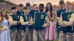 <p>Students who are taking part in the St Muredach's College musical are pictured against a backdrop created by artificial intelligence.</p> <p>Students who are taking part in the St Muredach's College musical are pictured against a backdrop created by artificial intelligence.</p>