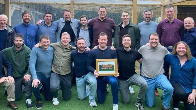 <p>2026 reunion photo Front row, left to right: Tommy O'Malley (selector), Conor Keane, Cathal Flannelly, Robert O’Connor, Diarmuid Finnerty, Donal Vaughan, Ray McGreal, Conor Owens, Shane Owens. Back row, left to right: Tom Finnerty (selector), Sean Maloney, Sean Burke, Marc Healy, Christy Burke, David Harney, Kevin Keane, David McDonnell, Dean Costello, Kevin Gilrane (manager). Unavoidably absent James O’Malley and Eamon Finnerty. </p>