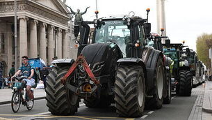Taoiseach says oil supply at risk, DPD suspends services, protestors stopping fuel tanker at Whitegate