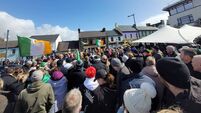 Large fuel protest underway in Mayo county town
