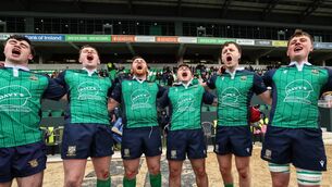 <p>Inside the joyful Ballina team huddle as they celebrate in song after the game.</p> <p>Inside the joyful Ballina team huddle as they celebrate in song after the game.</p>