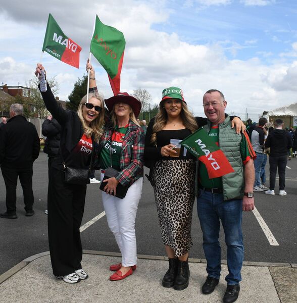 Waving the flag for Mayo as Championship 2026 began with a bang in London. Picture: Sheila Fernandes Waving the flag for Mayo as Championship 2026 began with a bang in London. Picture: Sheila Fernandes