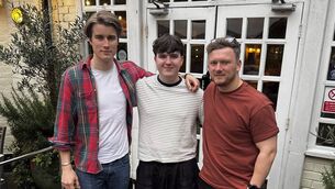 <p>Photo includes: Kolja Zell-Zimmerman (A&amp;R), Chris Cresham (Artist) &amp; Mike Burns (UK Label Lead) </p>