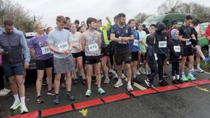 <p>A section of the 400 plus runners, joggers and walkers who part in the recent Kilmovee 10k race recently. Pic James Hunt Photography.</p>