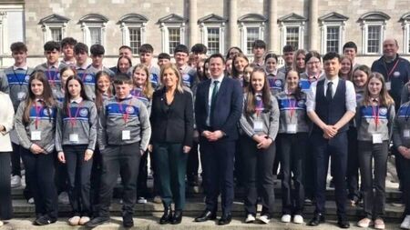 Local Notes: St Brendan's College, Belmullet visit Leinster House.