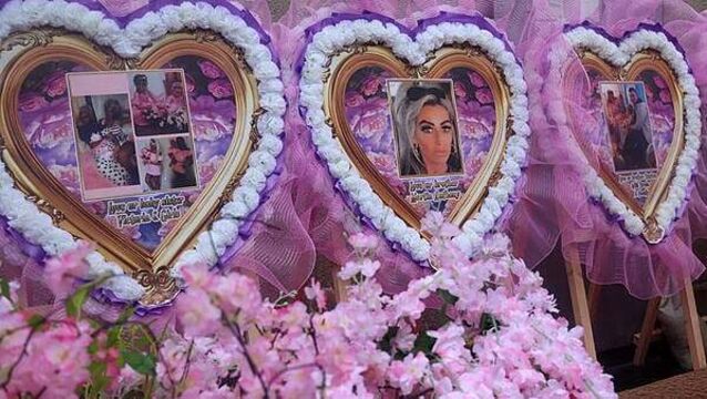 Family of Scarlett Faulkner pay tribute to her with vigil of flowers and photographs