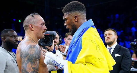 Anthony Joshua gets ‘unbelievable lift’ training in Spain with Oleksandr Usyk