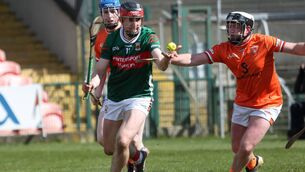 <p>Adrian Phillips made his return to the Mayo hurling set up against Armagh last weekend. He starts at corner-forward against Tyrone. Picture: Mayo GAA</p>