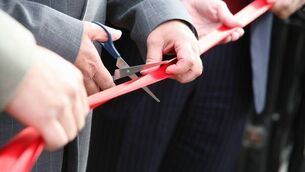 <p>Ribbon cutting at launch event.</p>