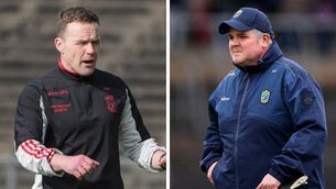 <p>Mayo manager Andy Moran / Roscommon manager Mark Dowd. Photos from: Inpho Sports Photography</p>