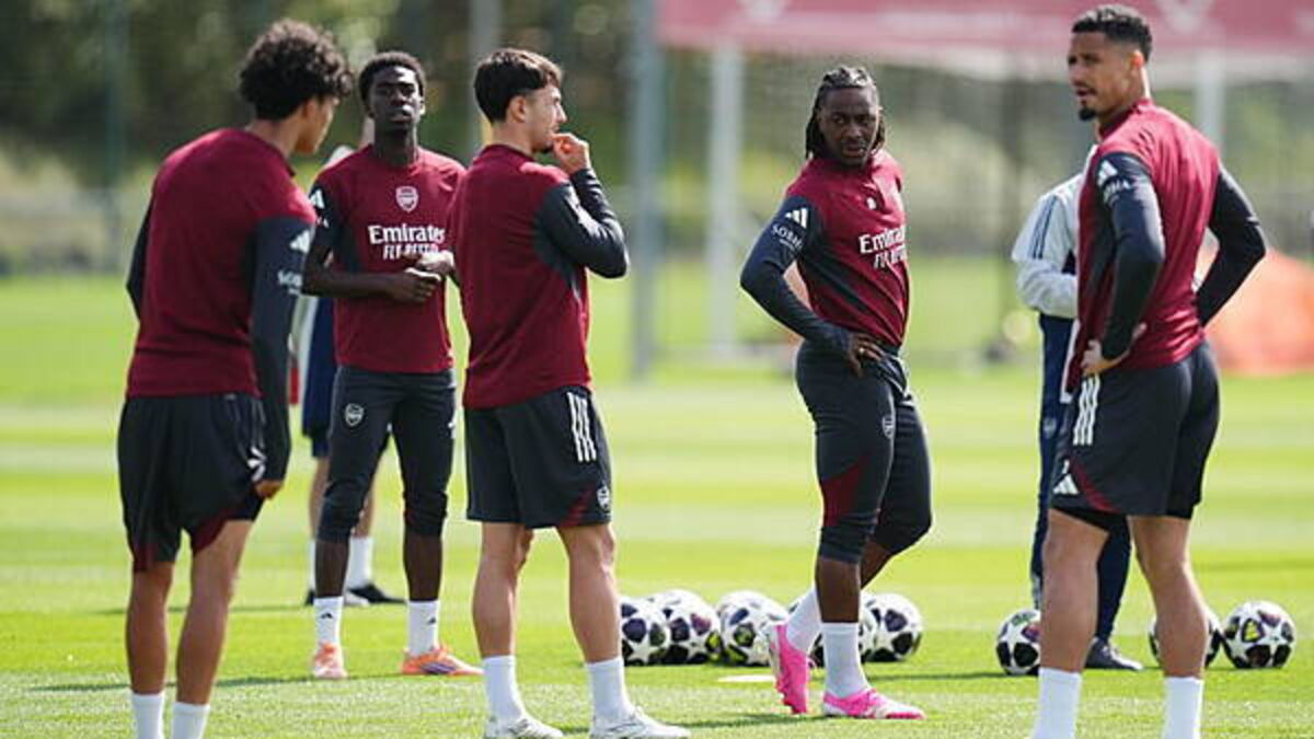 Arsenal set to resume training after two-day break following defeat at Man City