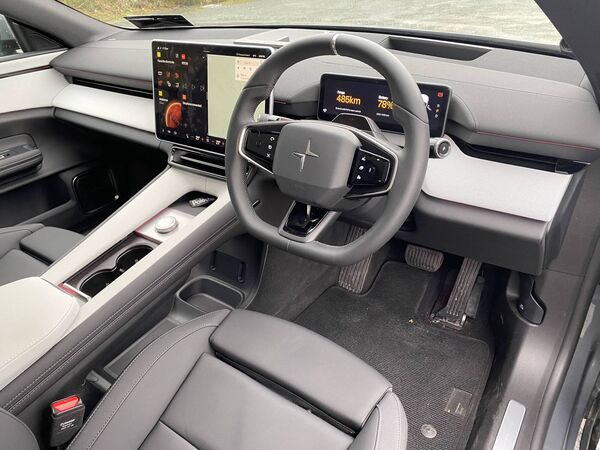 The interior is both luxurious and minimalist. 