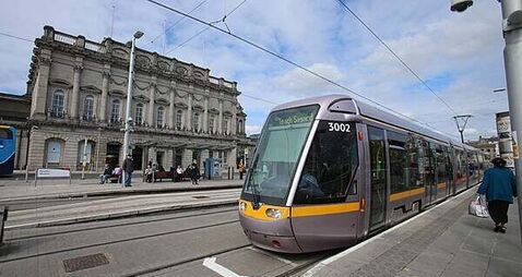 Luas red line services resume with delays after car, bus, and tram collide in Dublin
