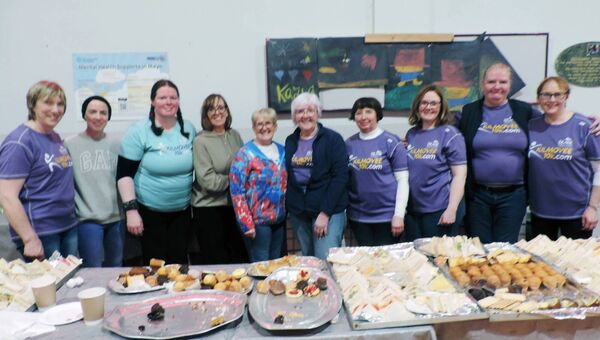 Local ladies who provided the refreshments at the Kilmovee 5 and 10k which was held recently. Pic James Hunt.
