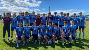 <p>The boys of Jesus & Mary Secondary School in Enniscrone who held their nerve to win a penalty shootout with Dunmore Community School.</p> <p>The boys of Jesus & Mary Secondary School in Enniscrone who held their nerve to win a penalty shootout with Dunmore Community School.</p>