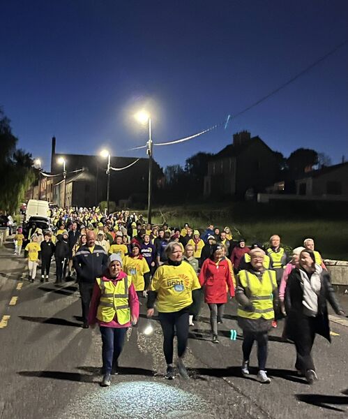 A feature highlight of the Darkness into Light Kiltimagh walk was ‘The Silent Remembrance Stretch.’ 