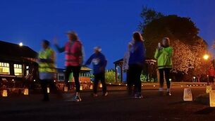 <p>350 people gathered in Kiltimagh in the early hours of Saturday morning to participate in the 2026 Darkness into Light walk.</p>