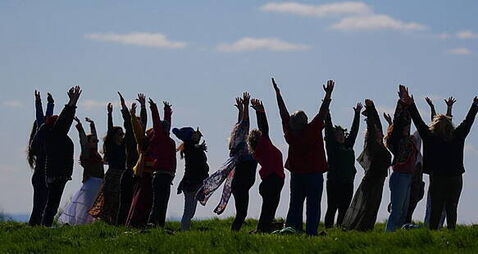 Bealtaine celebrations take place on the Hill of Uisneach in Co Westmeath