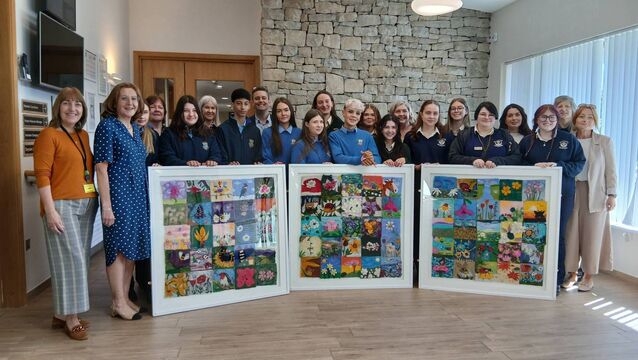 Students create artwork for Mayo Hospice Students create artwork for Mayo Hospice