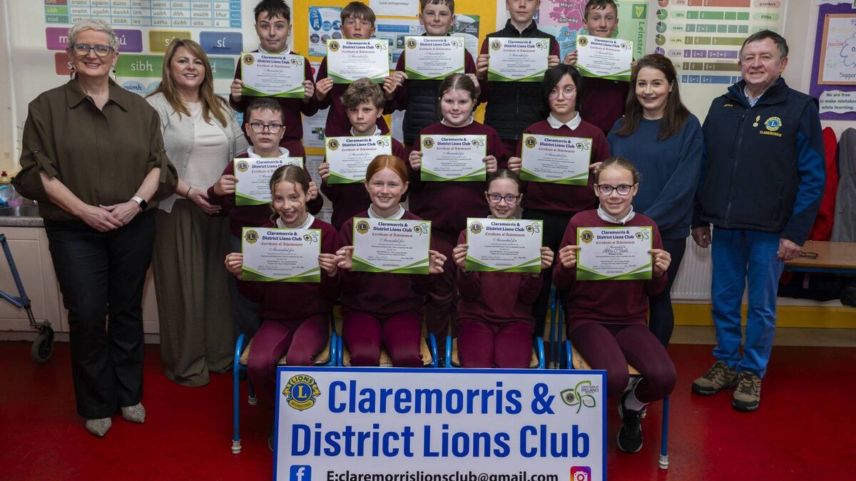 Local Notes: Students take part in Claremorris Lions Club's art competition