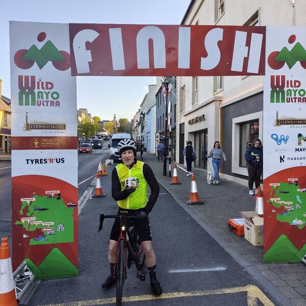 Michael Hall, from DB Cycling Club in Cavan, who was the winner of the 400 kilometre Wild Mayo Ultra race. Michael Hall, from DB Cycling Club in Cavan, who was the winner of the 400 kilometre Wild Mayo Ultra race.