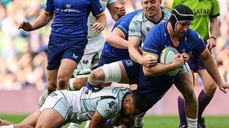Leinster score 11 tries in Ospreys rout to secure second place in the URC