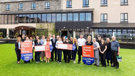 Great Place to Work certification for Sligo hotel