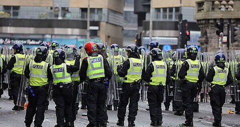 Police call for discussions after officers injured during Celtic celebrations